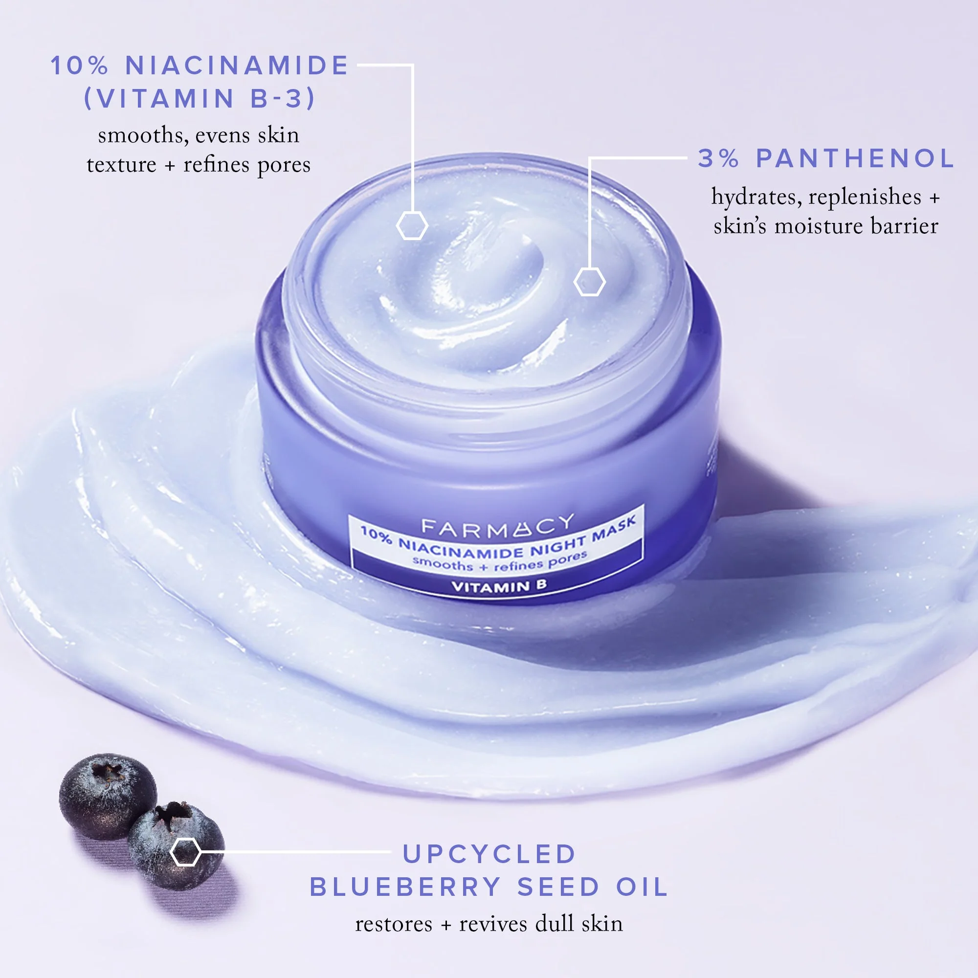 10% Niacinamide Night Face Mask - Image 7