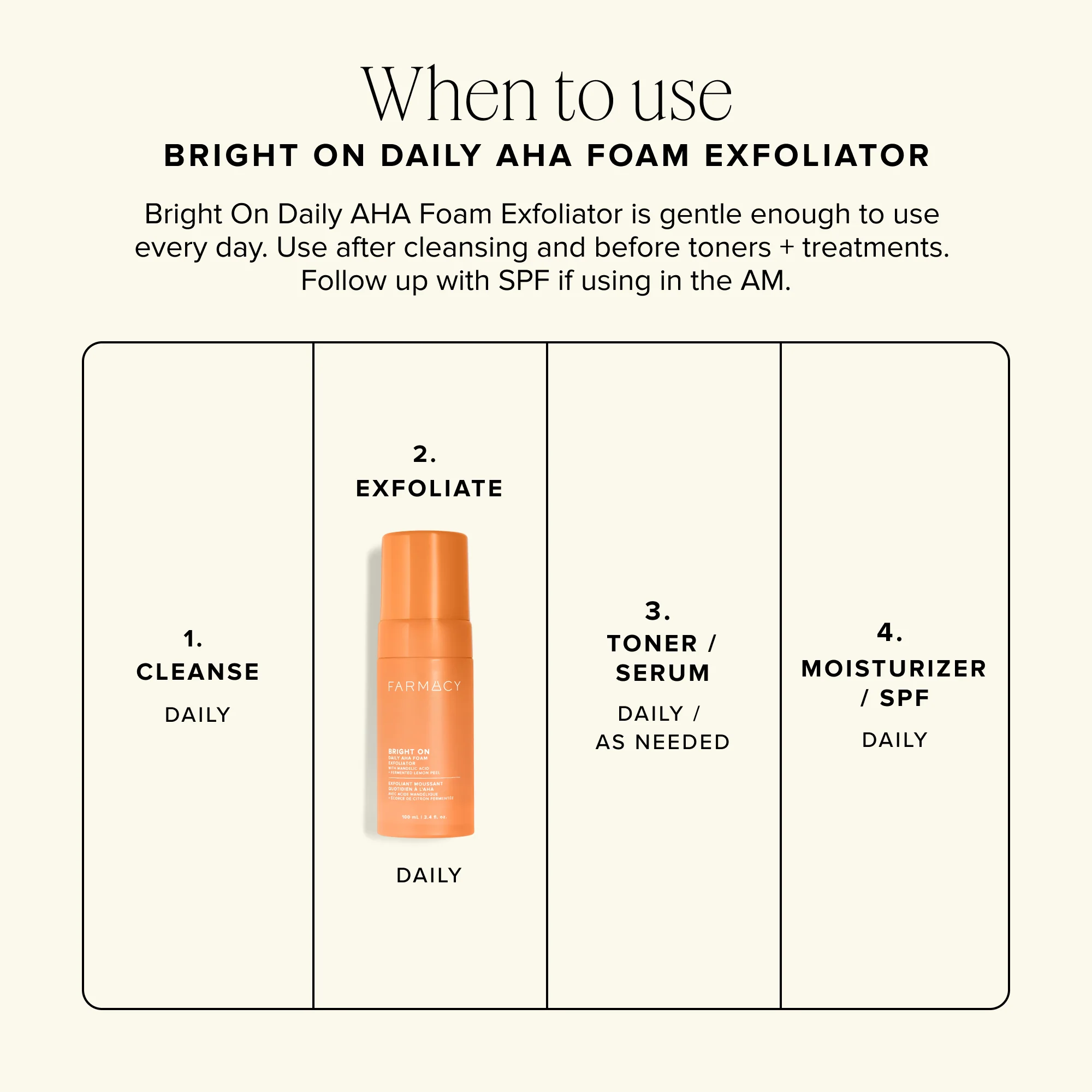 Bright On Daily AHA Foam Exfoliator - Image 6
